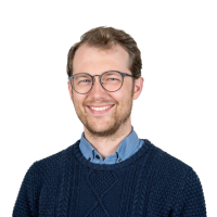 A picture of me, a white guy with beard and glasses.